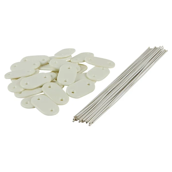 Castorama 26 Fixations BV Blooma Blanches pas cher 1