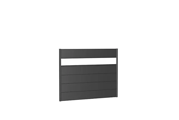 Castorama Panneau Acier Droit Biohort 180 X H.135 Cm Gris + Verre Acrylique shopping pas cher 1