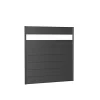 pas cher marque Castorama Panneau Acier Droit Biohort 180 X H.180 Cm Gris + Verre Acrylique 5