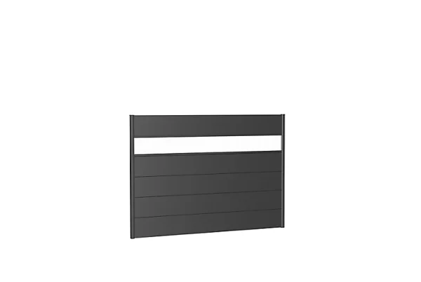 magasins pour Castorama Panneau Acier Droit Biohort 200 X H.135 Cm Gris + Verre Acrylique 1